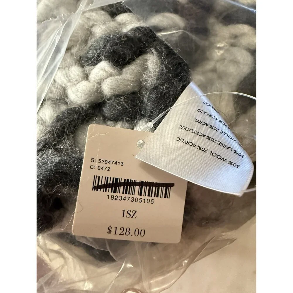 Anthropologie Chunky Knit Throw Blanket Gret NWT $128 60